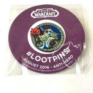 Loot Crate Lootpins World of WarCraft Anti-Hero NEW Collectible Enamel Pin 2016